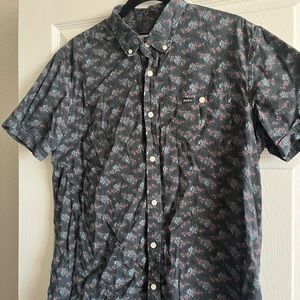 Mens RVCA Floral Button Down